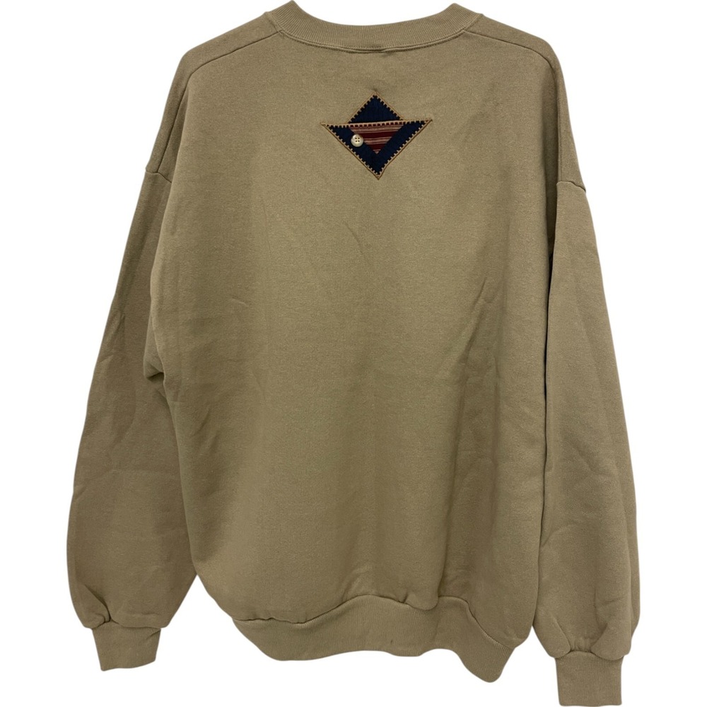 Jerzees Sweatshirt Light Brown Womens‎ Size XL Grandma Embroidered Country Vtg - Picture 2 of 10